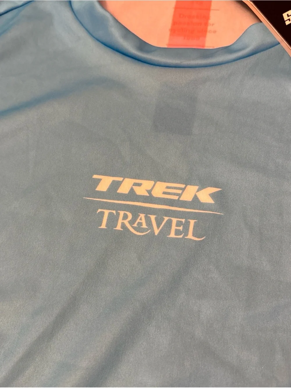 New Santini Shirt Mens Medium Blue Trek Travel Cycling